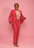 Conjunto de blazer e calças